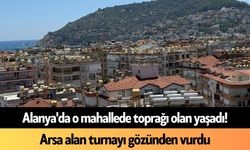 Alanya'da o mahallede arsa alan turnayı gözünden vurdu