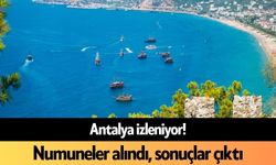 Antalya izleniyor! Numuneler alındı, sonuçlar çıktı