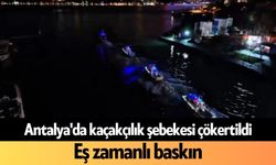 Antalya'da kaçakçılık şebekesi çökertildi