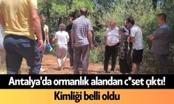 Antalya'da ormanlık alandan c*set çıktı! Kimliği belli oldu