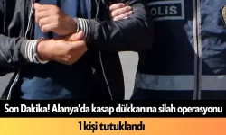 Son Dakika! Alanya’da kasap dükkanına silah operasyonu: 1 tutuklama