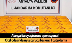 Alanya'da otel odasında uy*şturucu baskını! 1 tutuklama