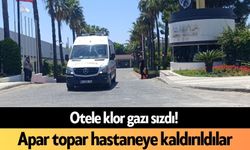 Otele klor gazı sızdı! Apar topar hastaneye kaldırıldılar