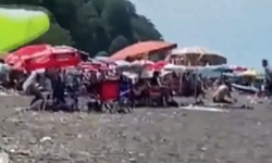 Düzce'de paraşüt kazası: Kalabalığın üzerine düştü