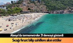 Alanya'da Haziran sıcakları plajları doldurdu: Kleopatra Plajı'nda renkli görüntüler!