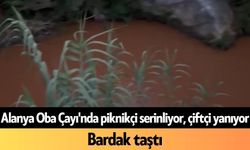 Alanya Oba Çayı'nda piknikçi serinliyor, çiftçi yanıyor: Bardak taştı
