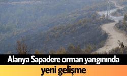 Alanya Sapadere orman yangınında yeni gelişme