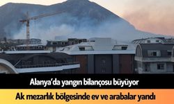 Son Dakika! Alanya Ak Mezarlık bölgesinde yangın çıktı