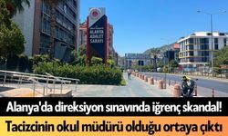Alanya'da direksiyon sınavında iğrenç skandal