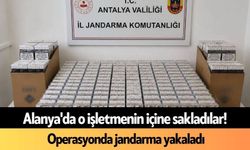 Alanya'da o işletmenin içine sakladılar! Operasyonda jandarma yakaladı