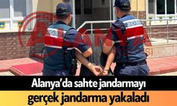 Alanya’da sahte jandarmayı, gerçek jandarma yakaladı
