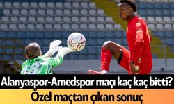 Alanyaspor-Amedspor maçı kaç kaç bitti?
