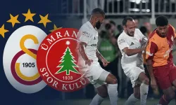 Ümraniyespor-Galatasaray maçı istatistikleri belli oldu