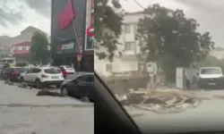 Son dakika l İstanbul'da çatılar uçtu, ağaçlar devrildi VİDEO İZLE