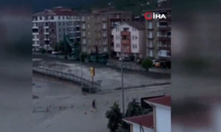 Kastamonu sel altında kaldı: O anlar kamerada