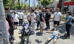 Manavgat'ta Yaya Geçidinde Kaza