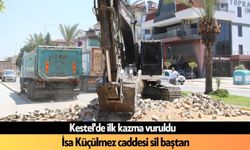 Kestel'de ilk kazma vuruldu: İsa Küçülmez caddesi sil baştan
