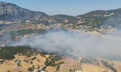 Antalya'da yangın ormana sıçradı! 4 helikopter ve uçak görevde