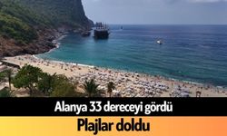 Alanya 33 dereceyi gördü: Plajlar doldu