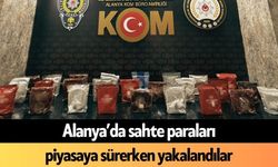 Alanya’da sahte paraları piyasaya sürerken yakalandılar