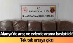 Alanya'de araç ve evlerde arama başlatıldı