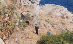 Antalya falezlerinde ekipler alarma geçti