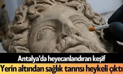 Antalya'da heyecanlandıran keşif: Yerin altından sağlık tanrısı heykeli çıktı
