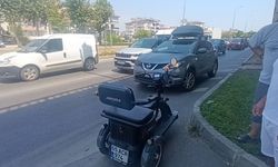 Antalya'da yeşil ışık kendisine yandı sandı kaza yaptı