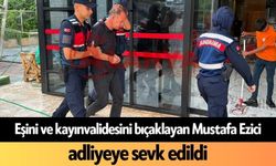 Eşini ve kayınvalidesini bıçaklayan Mustafa Ezici adliyeye sevk edildi