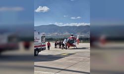 Tokat'tan ambulans helikopterle Konya'ya sevk