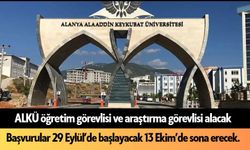 ALKÜ öğretim görevlisi ve araştırma görevlisi alacak