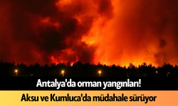 Antalya'da orman yangınları! Aksu ve Kumluca'da müdahale sürüyor