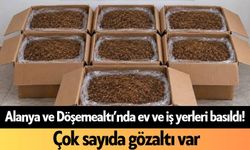 Alanya ve Döşemealtı’nda ev ve iş yerleri basıldı
