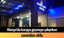 Alanya'da karşıya geçmeye çalışırken canından oldu