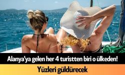 Alanya'ya gelen her 4 turistten biri o ülkeden! Yüzleri güldürecek