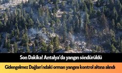 Son Dakika! Antalya Gidengelmez Dağları’ndaki orman yangını kontrol altına alındı