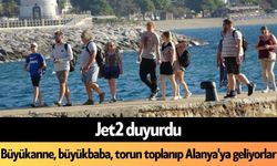 Büyükanne, büyükbaba, torun toplanıp Alanya'ya geliyorlar