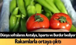 Dünya sofralarını Antalya, Isparta ve Burdur besliyor