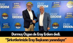 Özgen Eray Erdem dedi: "Başkanımızın yanındayız" mesajı verdi