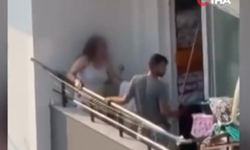 Adana’da balkonda karısına sopayla saldırdı