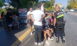 Manavgat Köprüsü’nde yayaya çarpmamak için fren yaptı, devrildi
