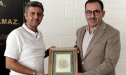 Müftü Seven’den Nüfus Müdürü Karlıbaş’a ziyaret