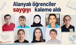 Alanyalı öğrenciler saygıyı kaleme aldı