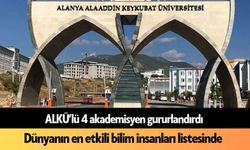 ALKÜ’lü 4 akademisyen gururlandırdı: Dünyanın en etkili bilim insanları listesinde