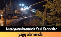 Antalya'nın batısında Yeşil Karıncalar yağış alarmında