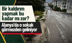Bir kaldırım yapmak bu kadar mı zor? Alanya'da o sokak görmezden geliniyor