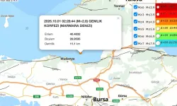Bursa'da deprem oldu! Hareketlilik durmuyor