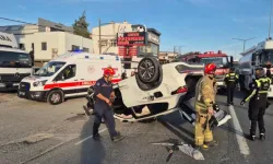 VİDEO İZLE ! Silivri E-5'te feci kaza: 2 yaralı