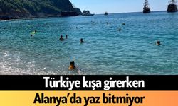 Türkiye kışa girerken Alanya’da yaz bitmiyor
