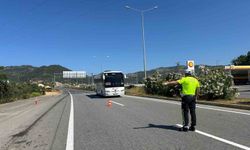 Gazipaşa'da tur otobüsleri denetime takıldı